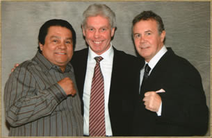 Roberto Duran, Martyn Devlin & Jimmy Batten